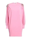 Circus Hotel Woman Mini Dress Pink Size 6 Viscose, Polyamide, Elastane In Pink