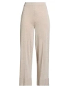 Circus Hotel Woman Pants Beige Size 4 Viscose, Polyester In Gold
