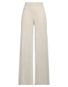 Circus Hotel Woman Pants Beige Size 6 Viscose, Polyamide, Metallic Fiber, Polyester