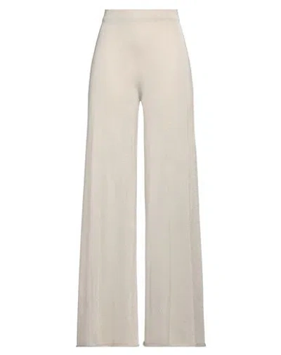 Circus Hotel Woman Pants Beige Size 6 Viscose, Polyamide, Metallic Fiber, Polyester In Beige