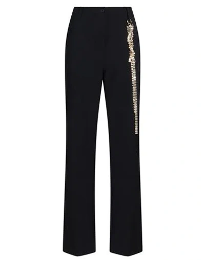 Circus Hotel Woman Pants Black Size 4 Virgin Wool, Elastane
