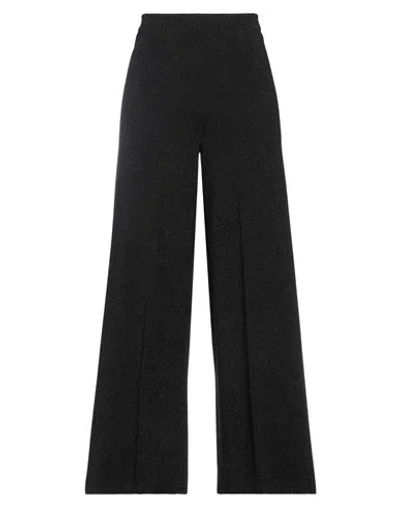 Circus Hotel Woman Pants Black Size 8 Viscose, Polyamide