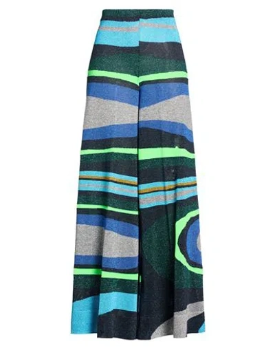 Circus Hotel Woman Pants Blue Size 4 Viscose, Polyester