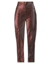 Circus Hotel Woman Pants Chocolate Brown Size 4 Cotton, Polyester, Elastane In Brown