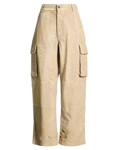 Circus Hotel Woman Pants Khaki Size 8 Cotton In Brown