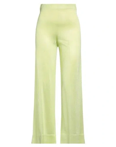 Circus Hotel Woman Pants Light Green Size 2 Viscose, Polyester, Polyamide