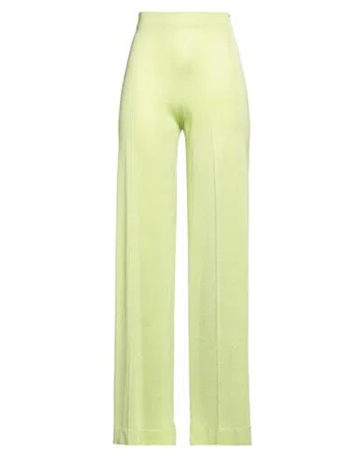 Circus Hotel Woman Pants Lime Green Size 6 Viscose, Polyester, Polyamide