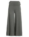 Circus Hotel Woman Pants Military Green Size 6 Viscose, Polyamide