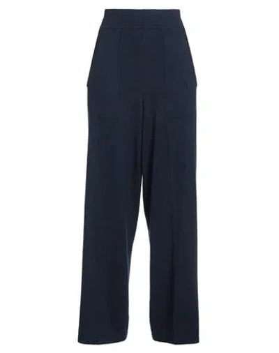 Circus Hotel Woman Pants Navy Blue Size 4 Virgin Wool, Cashmere