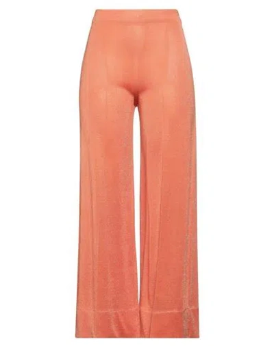 Circus Hotel Woman Pants Orange Size 8 Viscose, Polyester, Polyamide