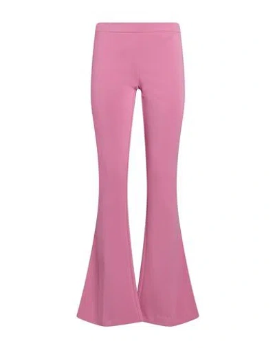 Circus Hotel Woman Pants Pink Size 4 Viscose, Polyester, Elastane