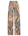 Circus Hotel Woman Pants Yellow Size 8 Polyester, Polyamide, Viscose In Multi
