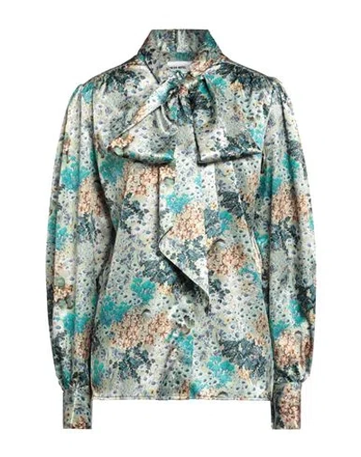Circus Hotel Woman Shirt Light Green Size 4 Polyester, Elastane