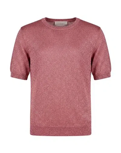 Circus Hotel Woman Sweater Antique Rose Size 4 Polyester, Polyamide In Burgundy