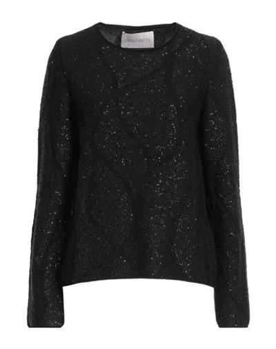 Circus Hotel Woman Sweater Black Size 10 Polyamide, Viscose, Elastane