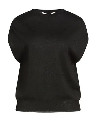 Circus Hotel Woman Sweater Black Size 10 Viscose, Polyamide, Metallic Fiber, Polyester