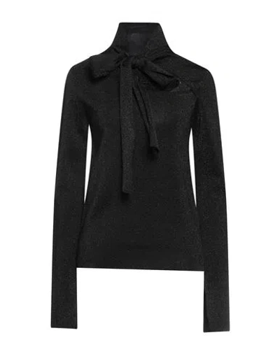 Circus Hotel Woman Sweater Black Size 2 Viscose, Polyamide, Polyester
