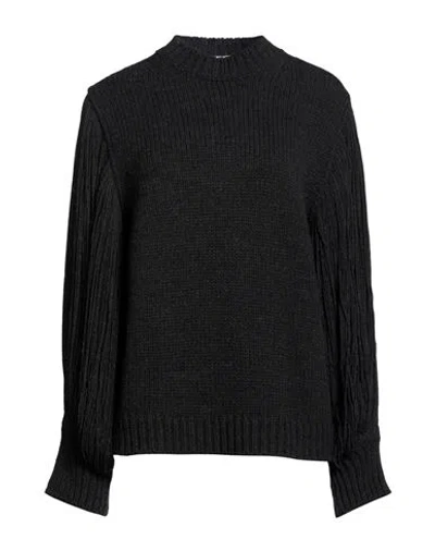 Circus Hotel Woman Sweater Black Size 6 Acrylic, Wool, Alpaca Wool