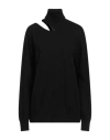 Circus Hotel Woman Sweater Black Size 8 Virgin Wool, Cashmere