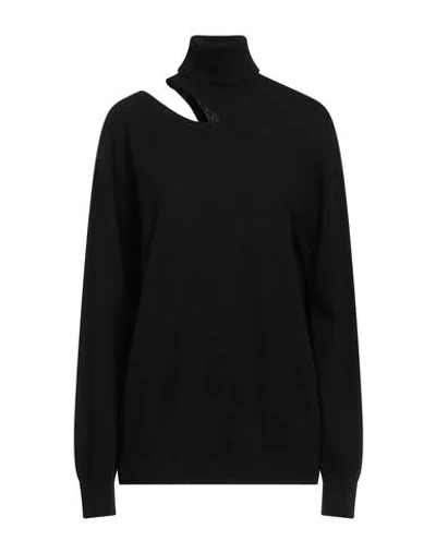 Circus Hotel Woman Sweater Black Size 8 Virgin Wool, Cashmere