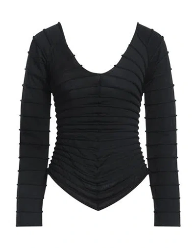 Circus Hotel Woman Sweater Black Size 8 Viscose, Polyamide