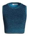 Circus Hotel Woman Sweater Blue Size 8 Viscose, Polyamide In Blue