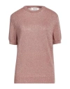 Circus Hotel Woman Sweater Blush Size 6 Polyester, Polyamide In Pink