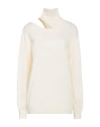 Circus Hotel Woman Sweater Cream Size 8 Virgin Wool, Cashmere In White