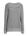 Circus Hotel Woman Sweater Grey Size 6 Polyester In Gray
