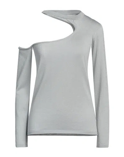 Circus Hotel Woman Sweater Light Grey Size 8 Viscose, Polyester, Polyamide
