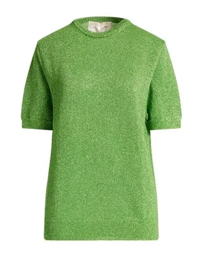 Circus Hotel Woman Sweater Lime Green Size 6 Polyester, Polyamide