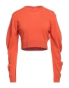 Circus Hotel Woman Sweater Orange Size 4 Wool, Cashmere