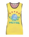 Circus Hotel Woman Sweater Yellow Size 6 Cotton, Viscose, Polyester In Yellow