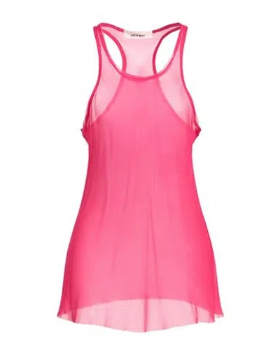 Circus Hotel Woman Tank Top Magenta Size 6 Viscose In Pink