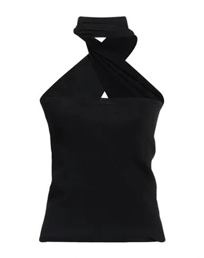 Circus Hotel Woman Top Black Size 6 Viscose, Elastane