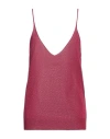 Circus Hotel Woman Top Garnet Size 8 Viscose, Polyester In Red