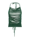 Circus Hotel Woman Top Green Size 10 Viscose, Polyester In Green