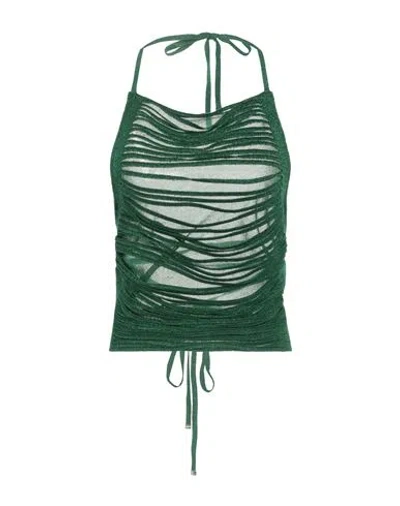 Circus Hotel Woman Top Green Size 10 Viscose, Polyester