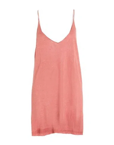 Circus Hotel Woman Top Salmon Pink Size 10 Linen