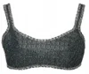 Circus Hotel Women's Bikini Top In Midnight Blue In Gray