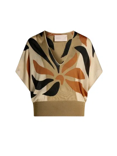 Circus Hotel Women's Knitwear  - Multicolored Mesh In Red