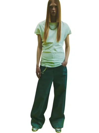 Circus Hotel Women's Trousers  - Pants - Blue In Green