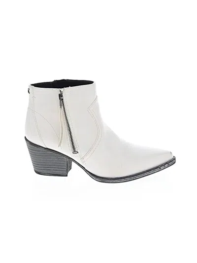 Pre-owned Circus Ny By Sam Edelman Ankle Boots In White