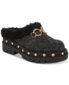 Circus Ny By Sam Edelman Annie Cozy Studded Slip-on Lug-sole Clogs In Black