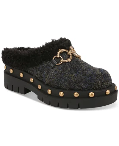 Circus Ny By Sam Edelman Annie Cozy Studded Slip-on Lug-sole Clogs In Black
