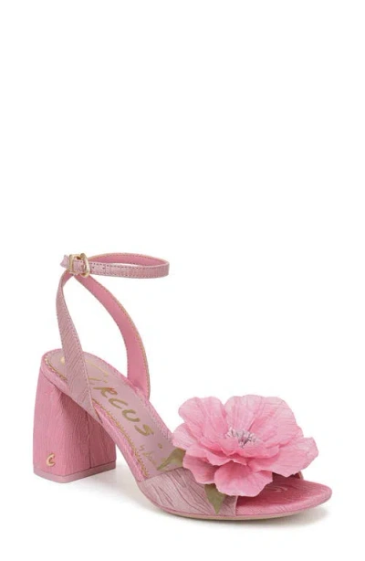Circus Ny By Sam Edelman Aria Flower Ankle Strap Sandal In Pink