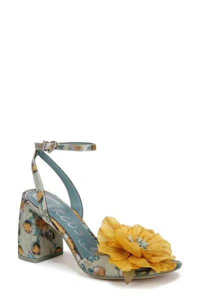 Circus Ny By Sam Edelman Aria Flower Ankle Strap Sandal In Cool Mint Multi