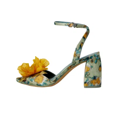 Circus Ny By Sam Edelman Aria Flower Heeled Sandal Cool Mint Multi J5188f1300 Women's In Green