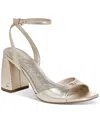 Circus Ny By Sam Edelman Aria Two-piece Block-heel Dress Sandals In Jute Metallic