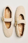 Circus Ny By Sam Edelman Bella Faux Sherpa Fleece Mary Jane Flats In Neutral